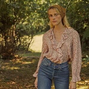 DOEN Hardy Songbird shirt in rust XS